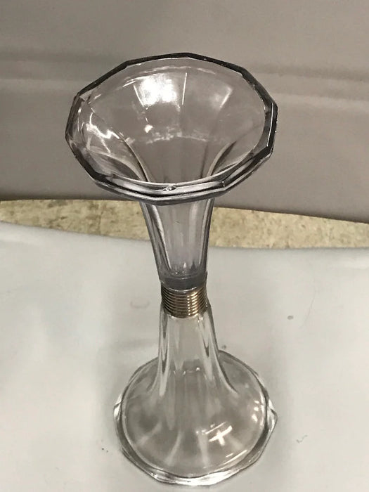Purple/clear reversible sided vintage vase 23282