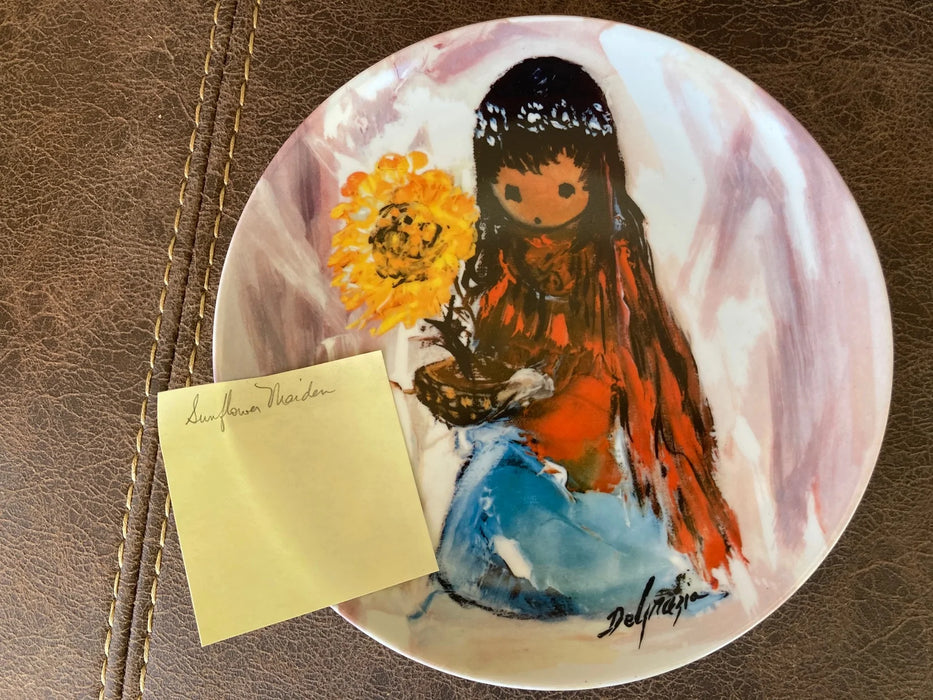 De Grazia collector plate "Sunflower Maiden" 23759