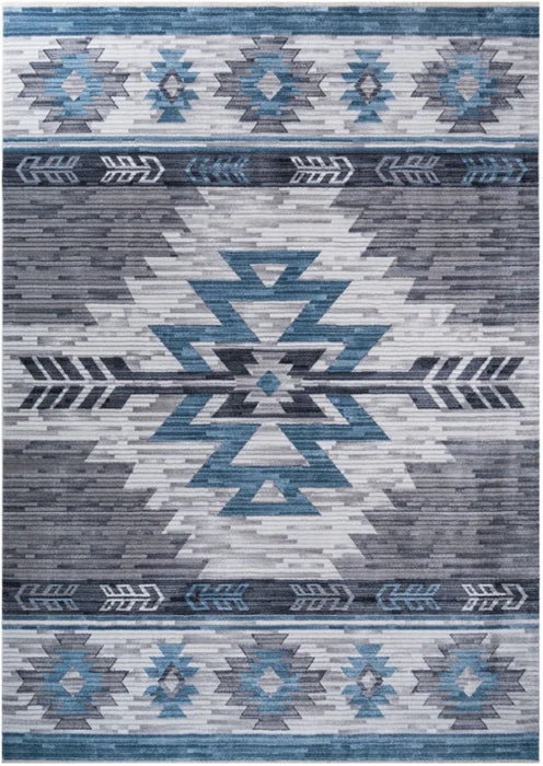Persian Weavers Ashton 568 Glacier Southwestern blue grey/gray rug 2x3 NEW PW-AS568BS2x3