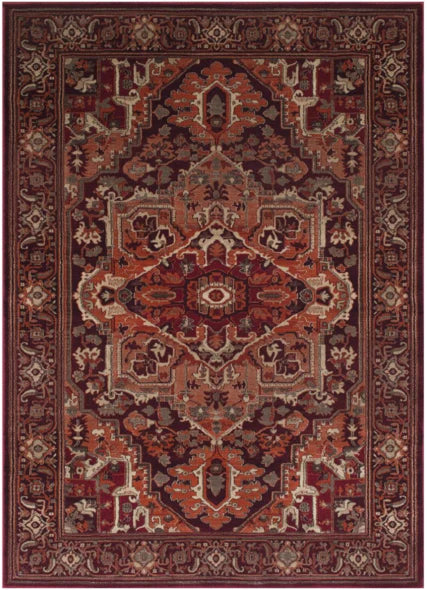 Persian Weavers Cambridge 1054 red rust rug 5x7 NEW PW-CA1055RD5x7