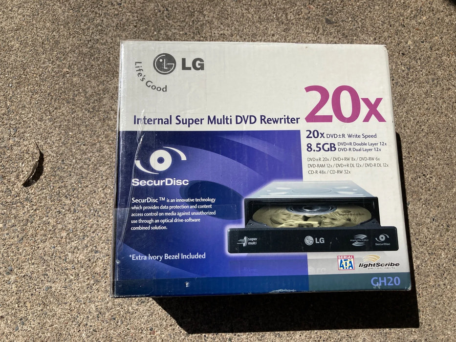 LG internal super multi DVD rewriter 20x 8.5GB NIB New in Box 23985