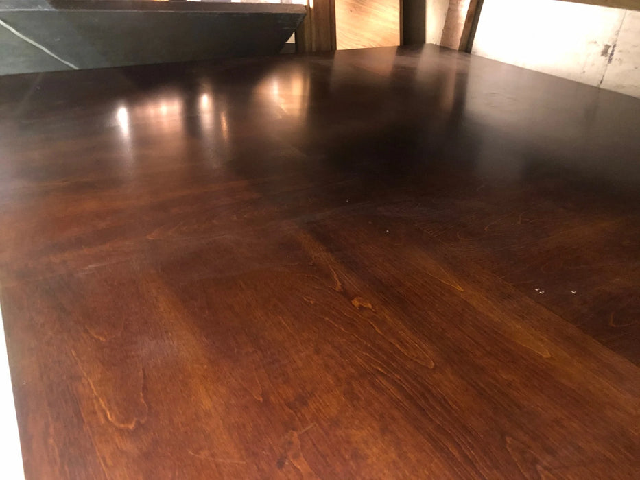 Square wood dining table missing legs 25057