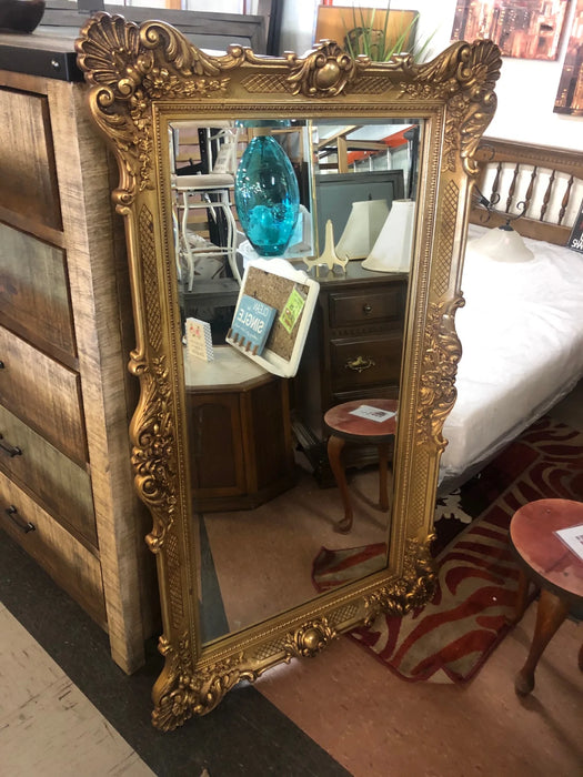 Large gold frame mirror 23221