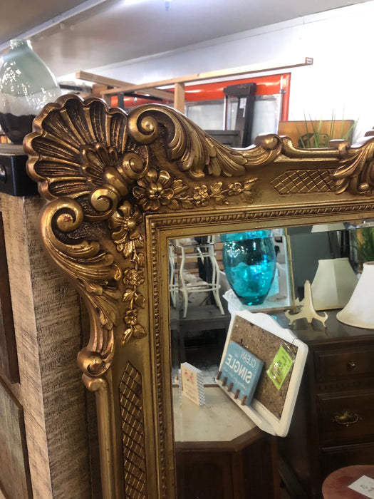 Large gold frame mirror 23221