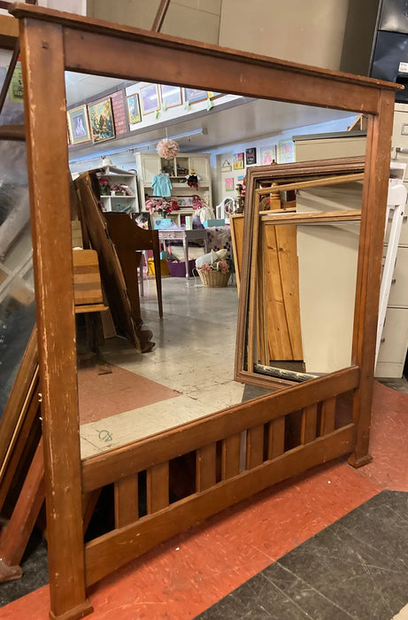 Wood framed mirror 25194