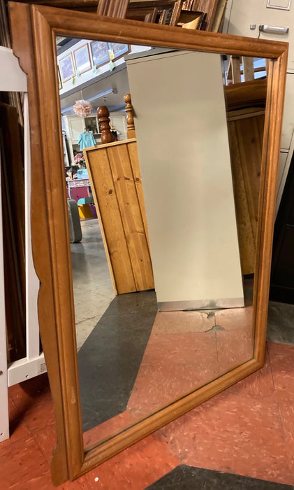 Wood framed mirror 25198