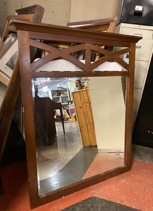 Beautiful wood framed mirror 25201