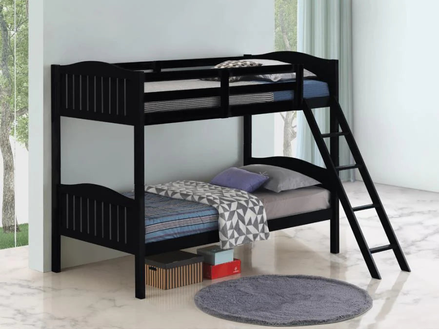 Bunk bed/beds bunkbed/bunkbeds twin/ twin black NEW CO-405053BLK