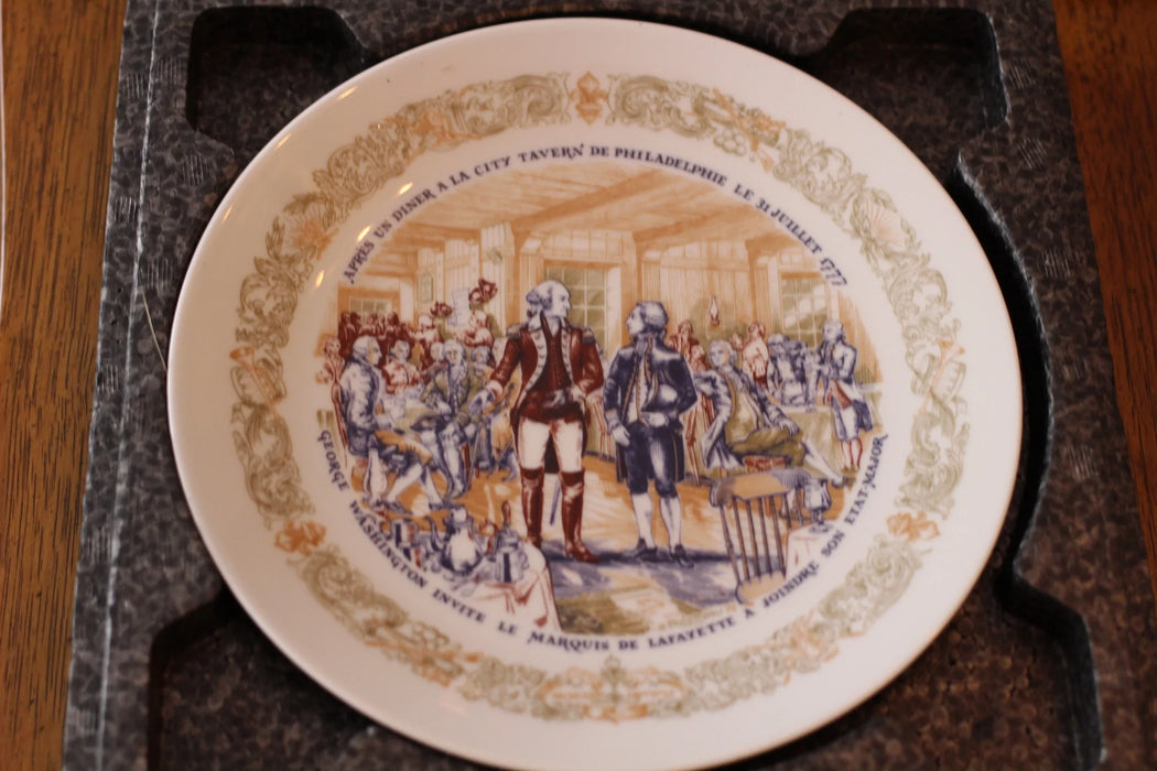 D'arceau-limoges Lafayette Legacy collectible plate coat-of-arms 25330