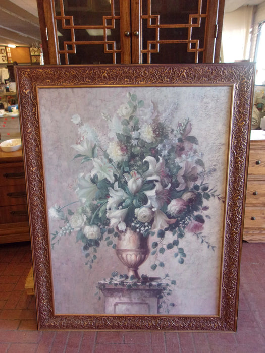 Large formal impressive living room bouquet framed picture 17895