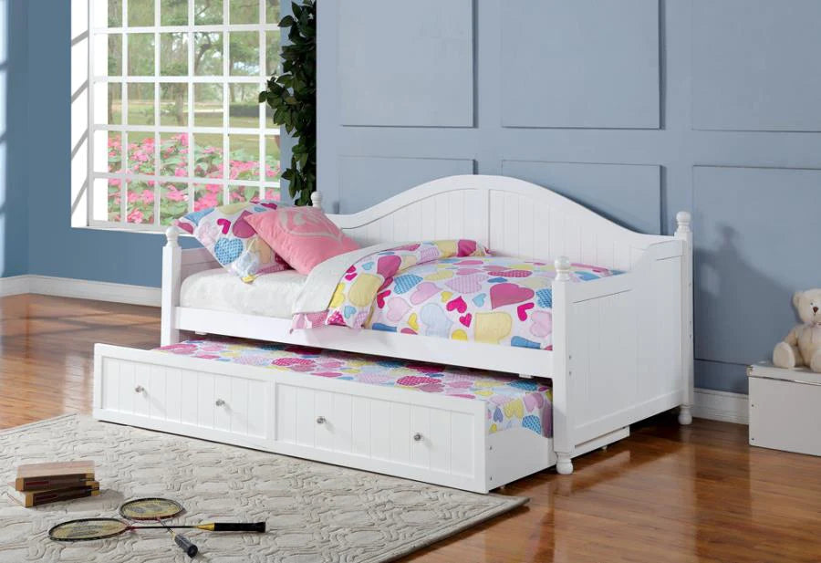 Twin daybed with trundle white NEW SPECIAL ORDER CO-300053