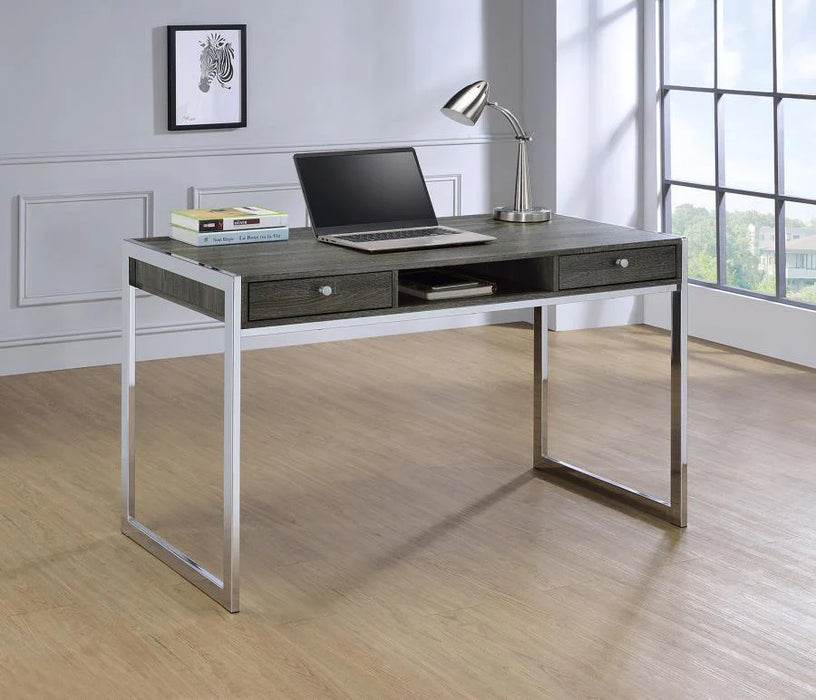 Wallice writing desk weathered grey/gray and metal NEW SPECIAL ORDER CO-801221