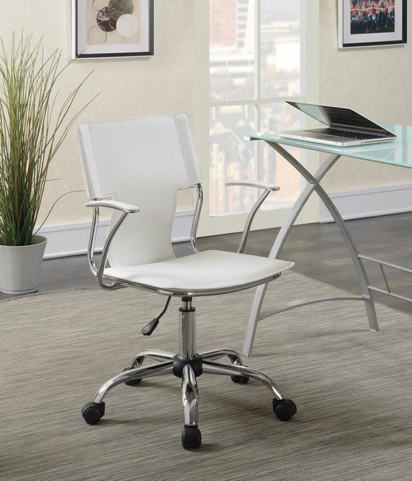 Desk chair white leatherette NEW SPECIAL ORDER CO-801363