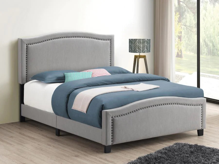 Hamden upholstered full bed bed grey/gray NEW CO-306011F