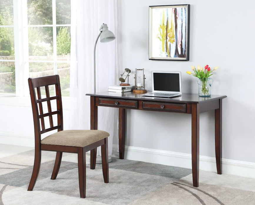 Newton writing desk and chair chestnut 2pc set NEW CO-800778
