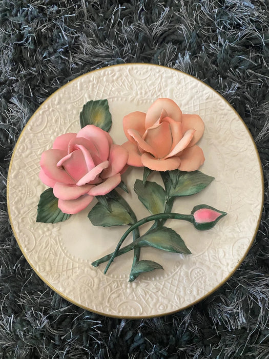 The Franklin Mint Collectors plate The Roses of Capodimonte 26026