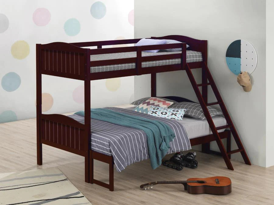 Littleton bunkbed/bunkbeds/bunk bed/beds twin/full espresso finish NEW CO-405054BRN
