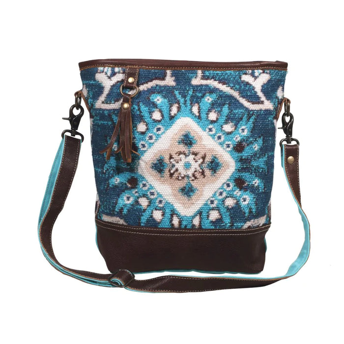 Spirited Canvas, Leather & Rug Shoulder Purse Hand Crafted Myra Bag NEW MY-S-2061