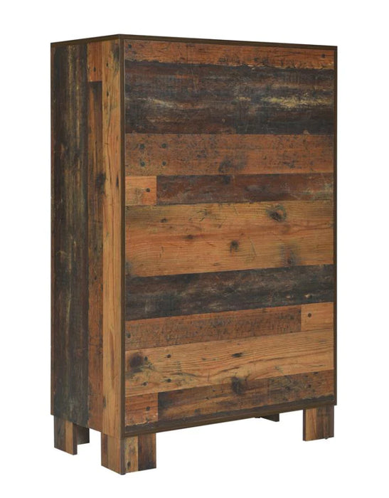 Sidney rustic pine finish chest dresser NEW CO-223145