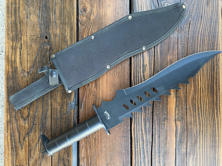 Black Frost knife with sheath 26398