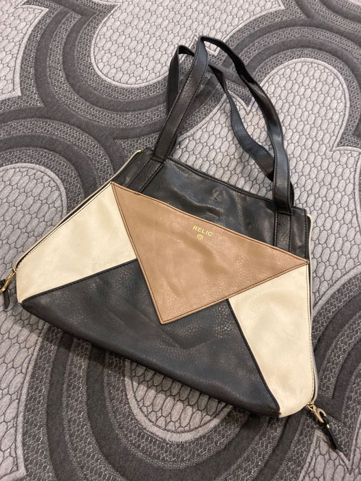 Relic tan/black/white handbag/purse 26419