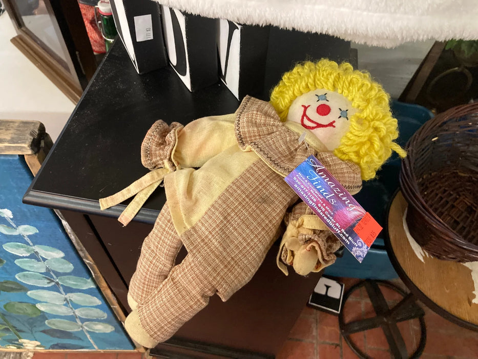 Clown rag doll 26426