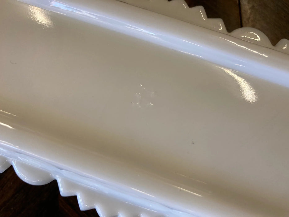 WG Westmoreland milk glass butter dish with lid vintage 26703