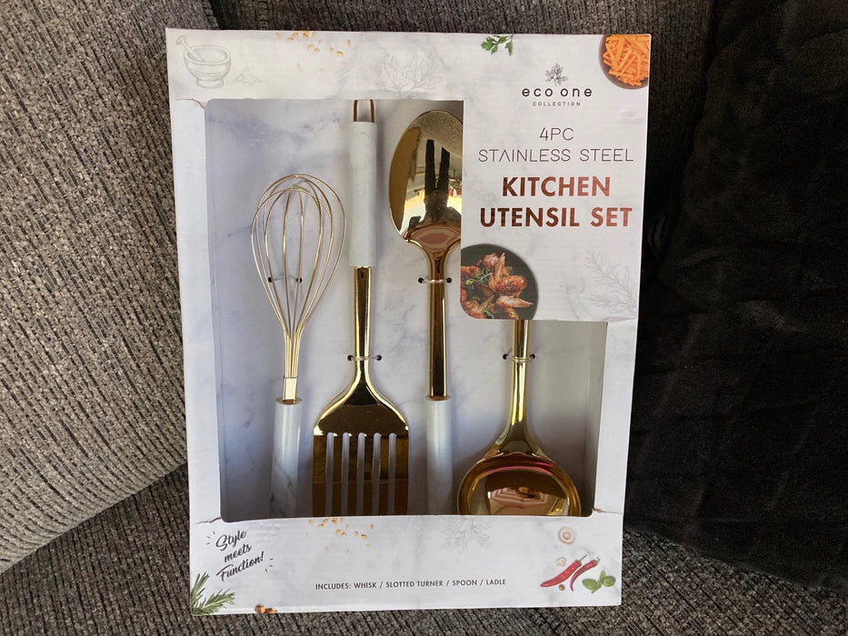 Gold kitchen utensils (4pc set) 27064