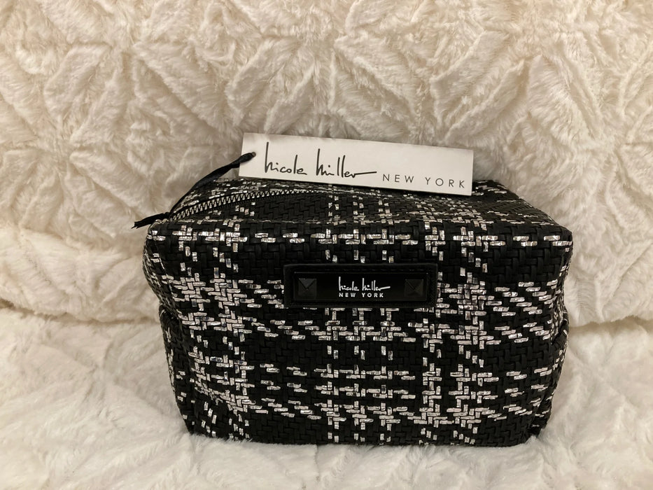 Cosmetic bag black/silver, Nicole Miller 26977