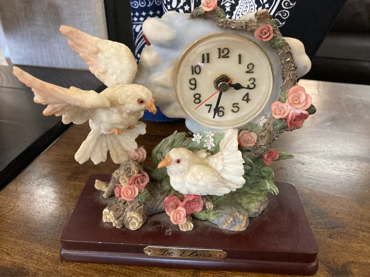 De Elina bird clock figurine 26946