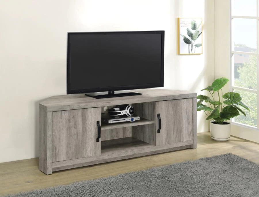 TV console gray/grey driftwood NEW CO-723681