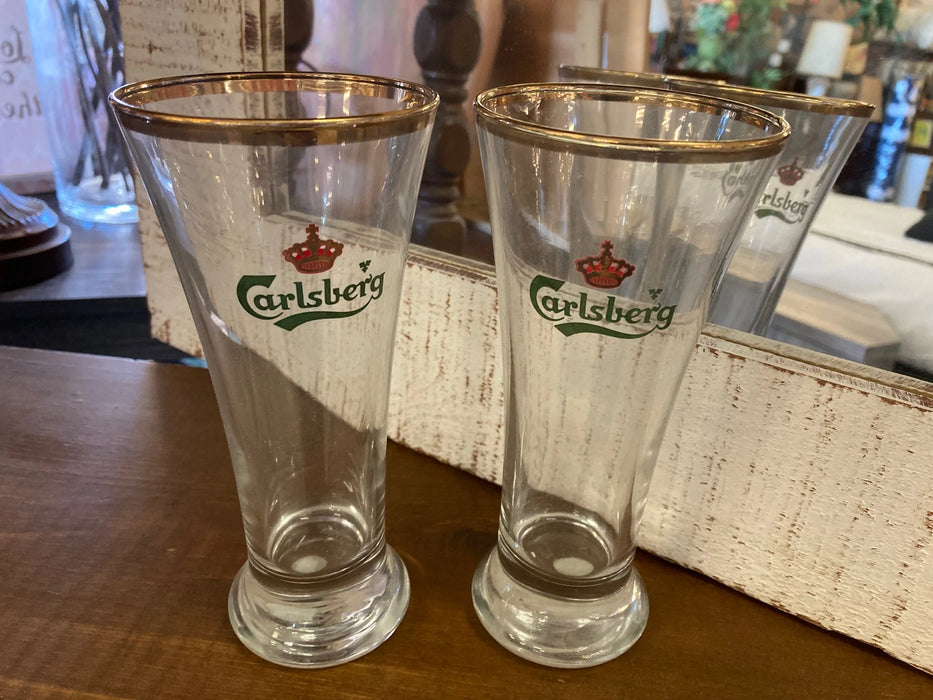 Oktoberfest etched glass beer mugs 27463
