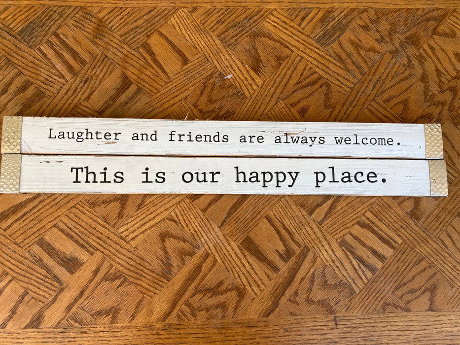 Laughter & friends - Happy place sign set 27420