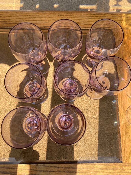 Pink wine glasses 27410