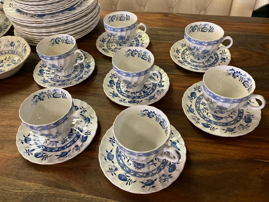 Blue Fjord Ironstone Wood & Son's, England teacups 27553