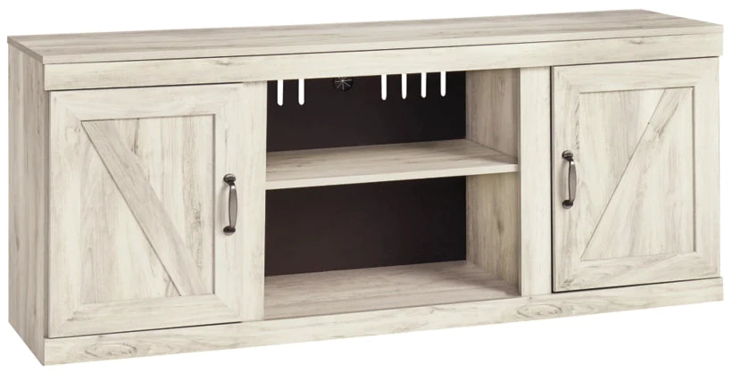 Bellaby 60" TV Stand Rustic Farmhouse White NEW AY-EW0331-168