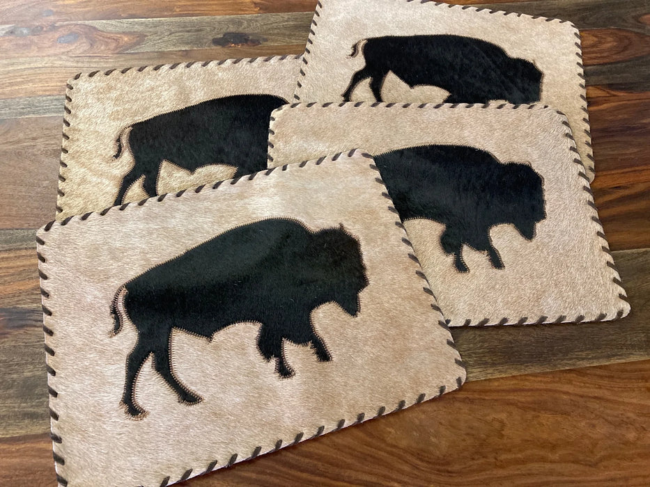 Cowhide and leather buffalo mats GL- 20021