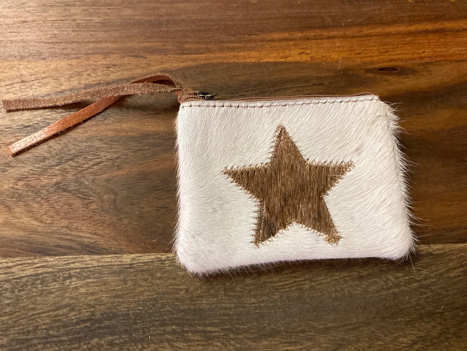 Cowhide and leather coin purse GL-20008