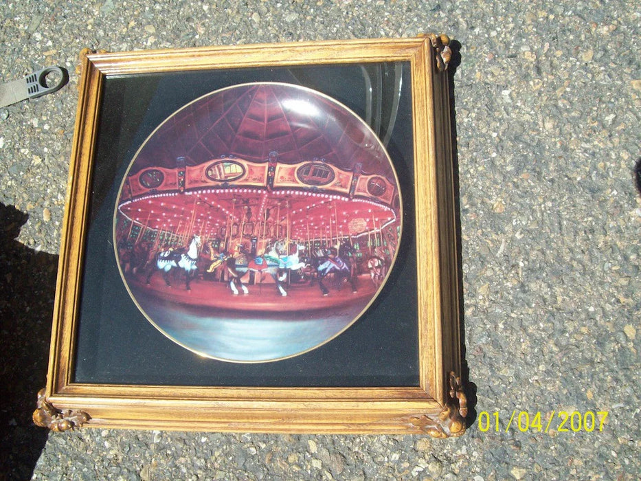 Collectors plate framed 3134