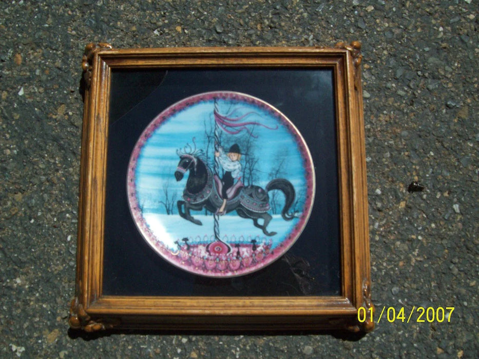 Collectors plate framed 3137
