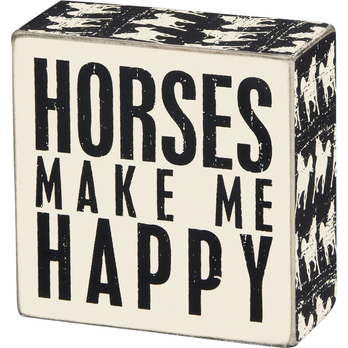 Box Sign - Horses Primitives by Kathy NEW PK-22212