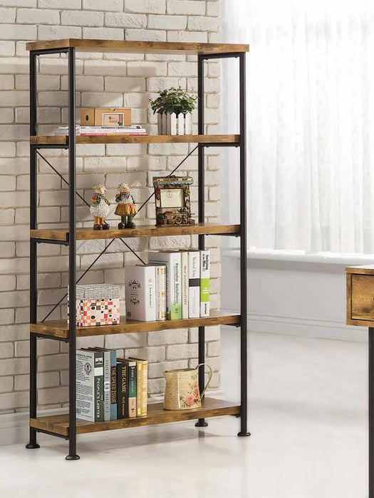 Analiese antique nutmeg bookcase NEW CO-801542