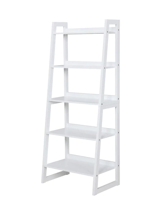 Bookcase ladder display shelf white NEW CO-805713