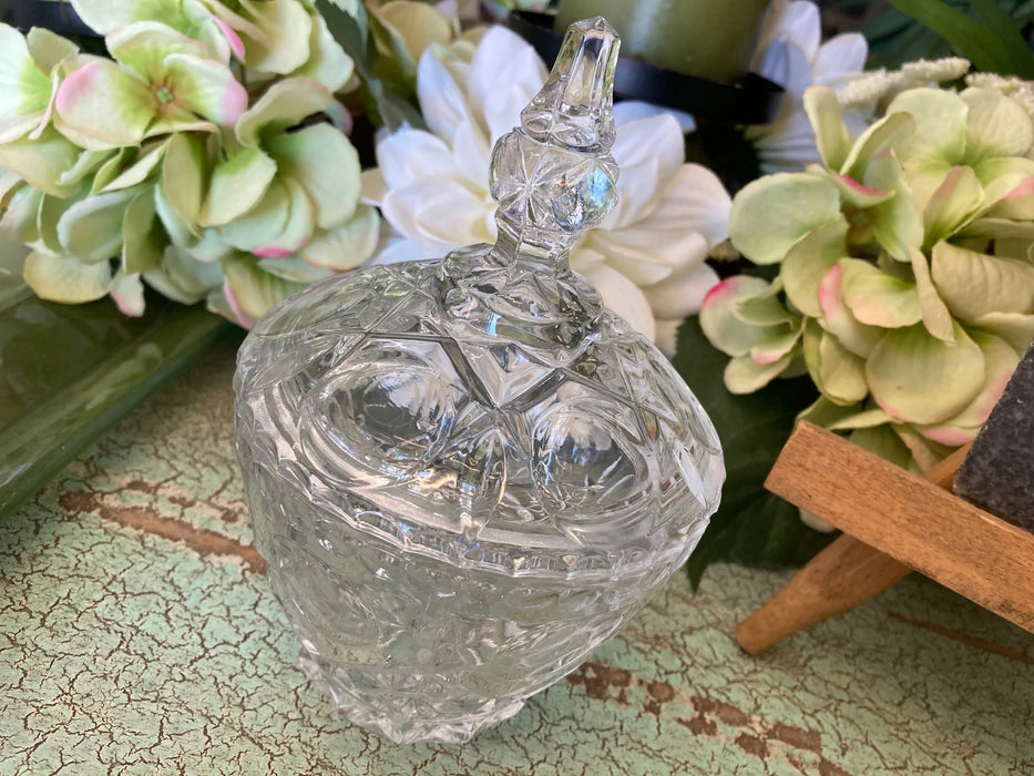 Crystal candy dish with lid 27828