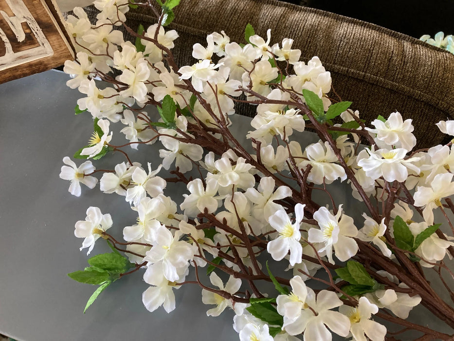 White faux floral stems 27947