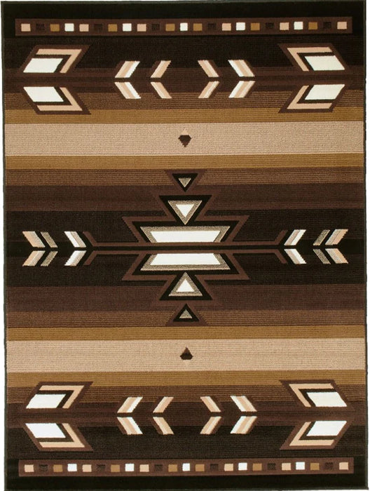 Persian Weavers Taj Mahal South Western 3 rug black 4x6 NEW PW-TJSW2BK4x6