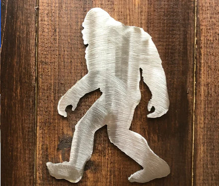 Bigfoot silhouette metal sign western hand crafted decor MS-1089