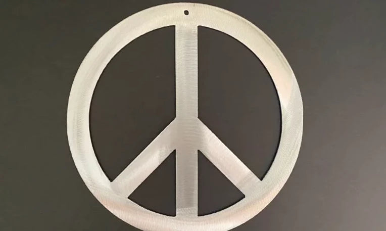 Peace metal sign western hand crafted decor MS-1076