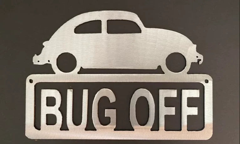 Volkswagon bug off metal sign hand crafted decor MS-1036