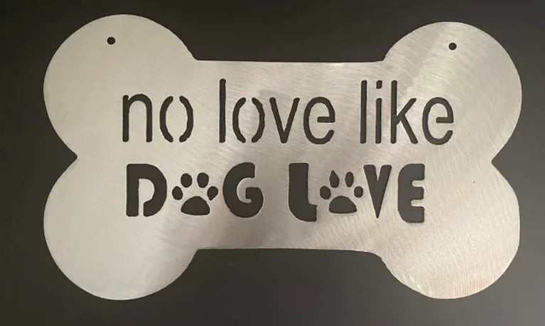 No love like doggie love metal sign hand crafted decor MS-1033
